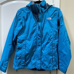 North Face Blue Rain Jacket